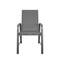 Cosco Outdoor Living Paloma Steel Patio Dining Chairs, Charcoal 6PK 88645CHCE - alternate 5